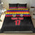 Custom Colombia Football Bedding Set Retro Black Style
