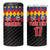 Custom Colombia Football 4 in 1 Can Cooler Tumbler Retro Black Style