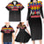 Custom Colombia Football Family Matching Long Sleeve Bodycon Dress and Hawaiian Shirt Retro Black Style