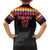 Custom Colombia Football Family Matching Off The Shoulder Long Sleeve Dress and Hawaiian Shirt Retro Black Style
