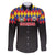 Custom Colombia Football Family Matching Off The Shoulder Long Sleeve Dress and Hawaiian Shirt Retro Black Style