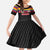 Custom Colombia Football Family Matching Off Shoulder Maxi Dress and Hawaiian Shirt Retro Black Style