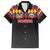 Custom Colombia Football Family Matching Off Shoulder Maxi Dress and Hawaiian Shirt Retro Black Style
