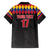 Custom Colombia Football Family Matching Off Shoulder Maxi Dress and Hawaiian Shirt Retro Black Style