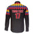 Custom Colombia Football Family Matching Off Shoulder Maxi Dress and Hawaiian Shirt Retro Black Style