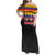 Custom Colombia Football Family Matching Off Shoulder Maxi Dress and Hawaiian Shirt Retro Black Style
