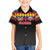 Custom Colombia Football Family Matching Off Shoulder Maxi Dress and Hawaiian Shirt Retro Black Style