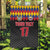 Custom Colombia Football Garden Flag Retro Black Style
