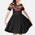 Custom Colombia Football Kid Short Sleeve Dress Retro Black Style