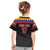 Custom Colombia Football Kid T Shirt Retro Black Style