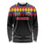 Custom Colombia Football Long Sleeve Shirt Retro Black Style