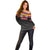 Custom Colombia Football Off Shoulder Sweater Retro Black Style