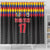 Custom Colombia Football Shower Curtain Retro Black Style