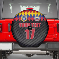 Custom Colombia Football Spare Tire Cover Retro Black Style