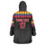 Custom Colombia Football Wearable Blanket Hoodie Retro Black Style