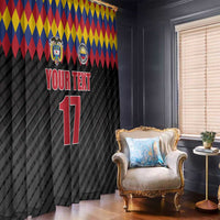 Custom Colombia Football Window Curtain Retro Black Style