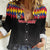 Custom Colombia Football Women Casual Shirt Retro Black Style
