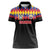 Custom Colombia Football Women Polo Shirt Retro Black Style