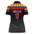 Custom Colombia Football Women Polo Shirt Retro Black Style
