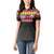 Custom Colombia Football Women Polo Shirt Retro Black Style