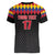 Custom Colombia Football Women V-Neck T-Shirt Retro Black Style