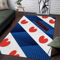 Netherlands Friesland Province Area Rug Flag Style