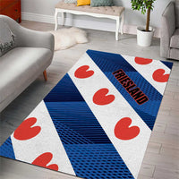 Netherlands Friesland Province Area Rug Flag Style