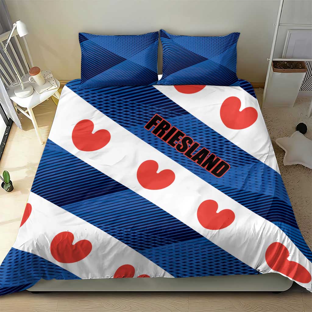 Netherlands Friesland Province Bedding Set Flag Style