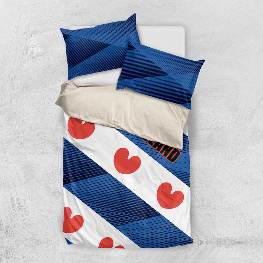 Netherlands Friesland Province Bedding Set Flag Style