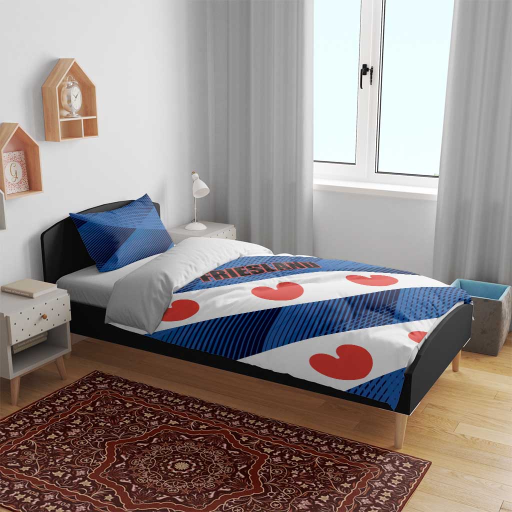 Netherlands Friesland Province Bedding Set Flag Style