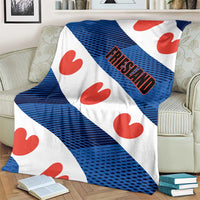 Netherlands Friesland Province Blanket Flag Style