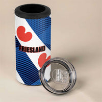 Netherlands Friesland Province 4 in 1 Can Cooler Tumbler Flag Style