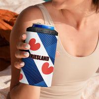 Netherlands Friesland Province 4 in 1 Can Cooler Tumbler Flag Style