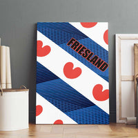 Netherlands Friesland Province Canvas Wall Art Flag Style