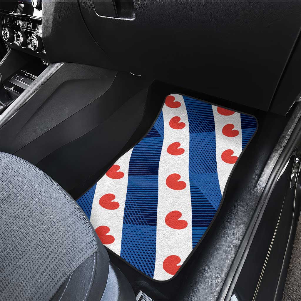 Netherlands Friesland Province Car Mats Flag Style