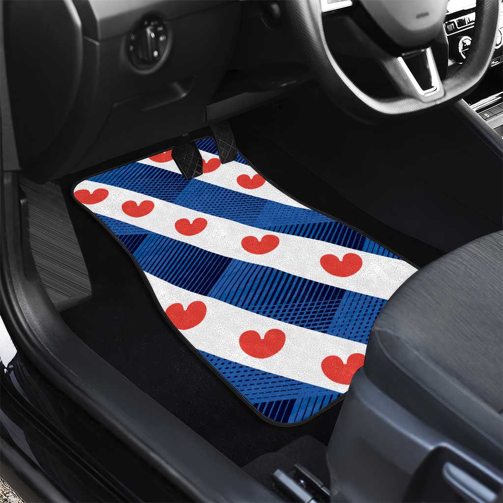 Netherlands Friesland Province Car Mats Flag Style