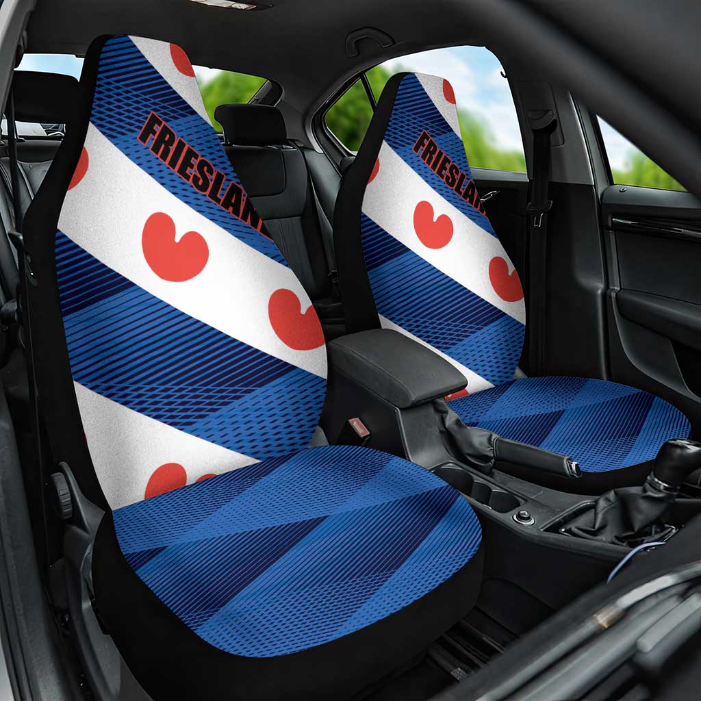Netherlands Friesland Province Car Seat Cover Flag Style