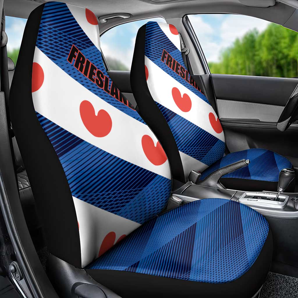 Netherlands Friesland Province Car Seat Cover Flag Style