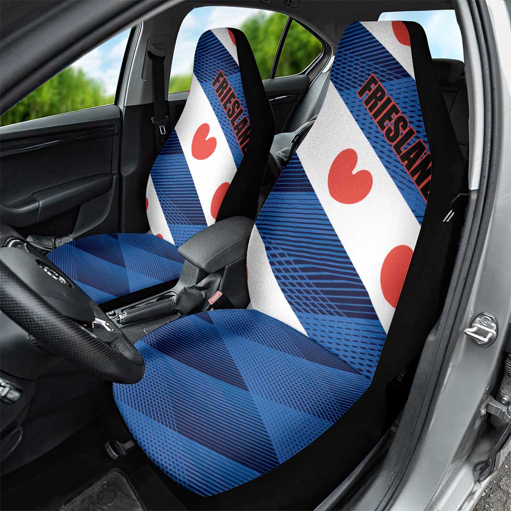 Netherlands Friesland Province Car Seat Cover Flag Style