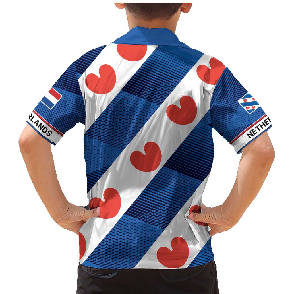 Netherlands Friesland Province Family Matching Mermaid Dress and Hawaiian Shirt Flag Style