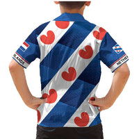 Netherlands Friesland Province Family Matching Mermaid Dress and Hawaiian Shirt Flag Style