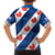 Netherlands Friesland Province Family Matching Off Shoulder Maxi Dress and Hawaiian Shirt Flag Style