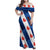 Netherlands Friesland Province Family Matching Off Shoulder Maxi Dress and Hawaiian Shirt Flag Style