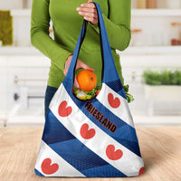 Netherlands Friesland Province Grocery Bag Flag Style