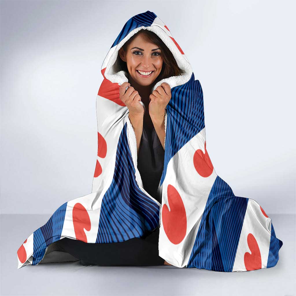 Netherlands Friesland Province Hooded Blanket Flag Style