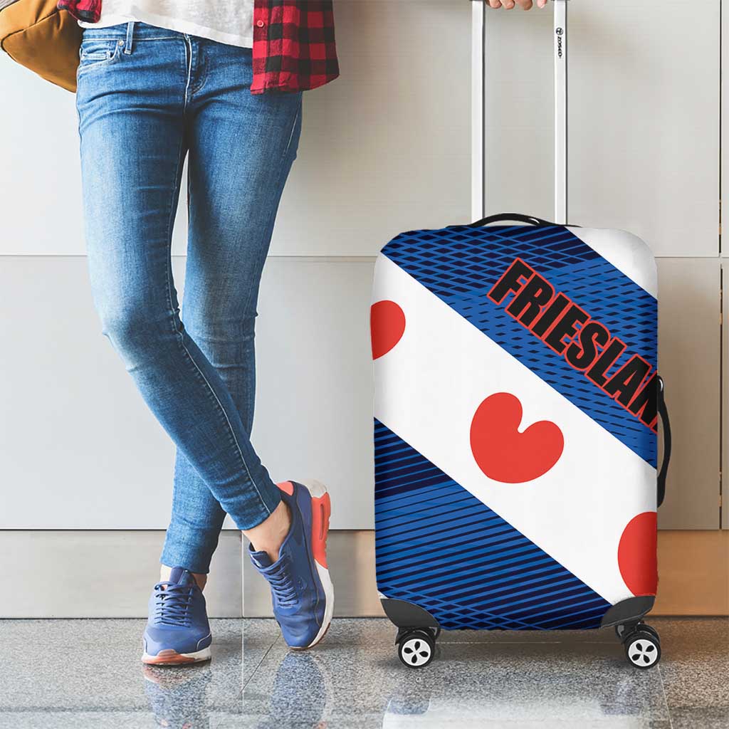 Netherlands Friesland Province Luggage Cover Flag Style