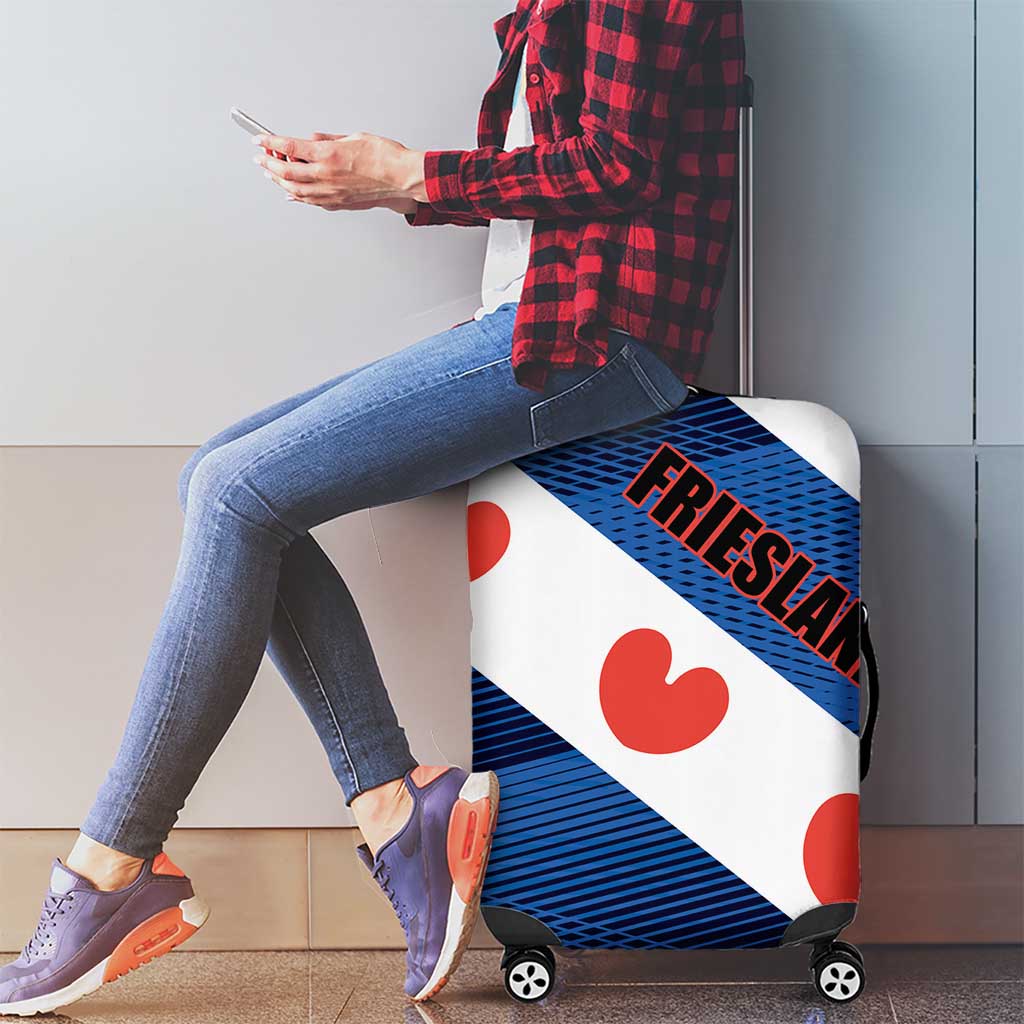 Netherlands Friesland Province Luggage Cover Flag Style