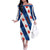 Netherlands Friesland Province Off The Shoulder Long Sleeve Dress Flag Style