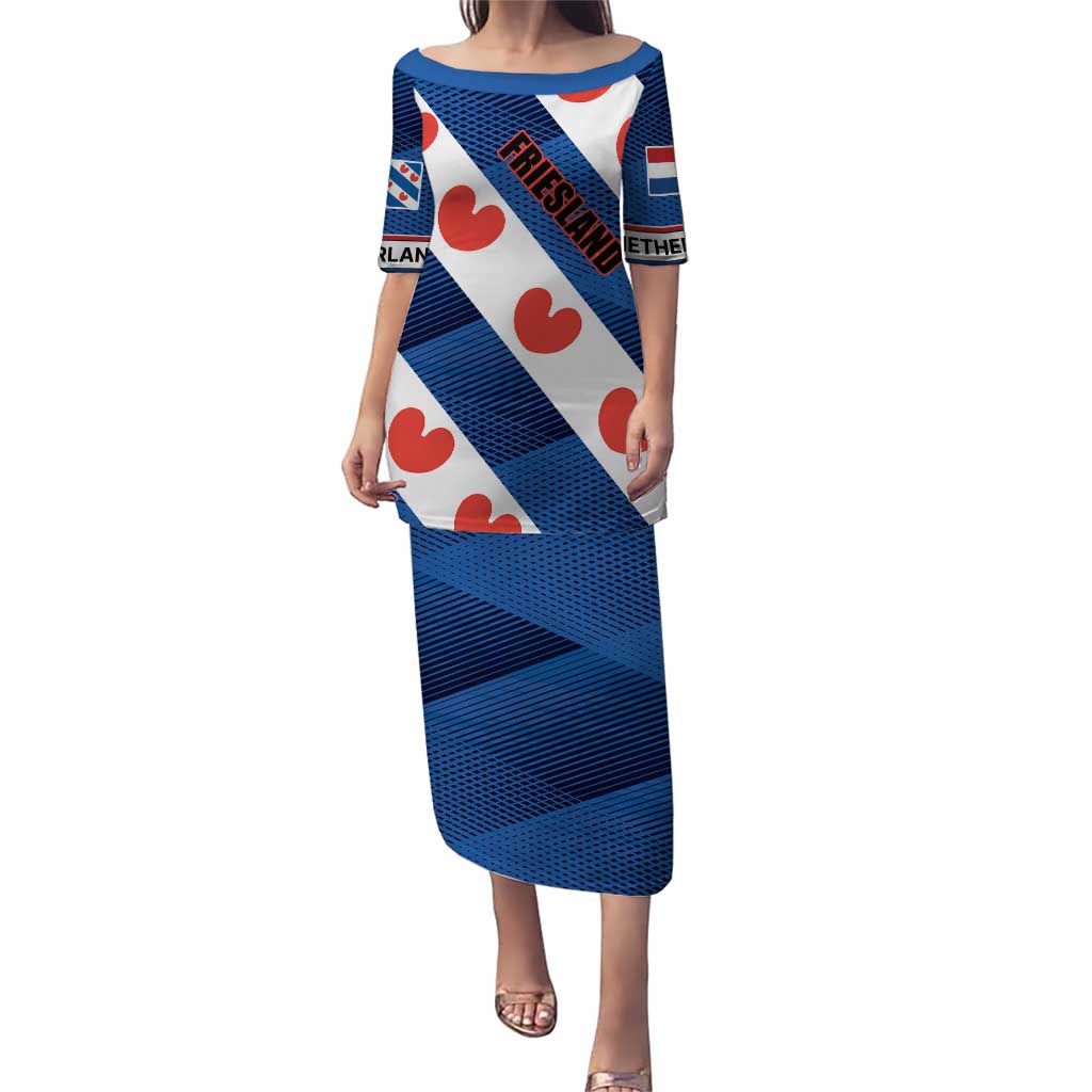 Netherlands Friesland Province Puletasi Flag Style