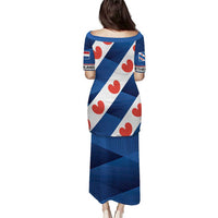 Netherlands Friesland Province Puletasi Flag Style